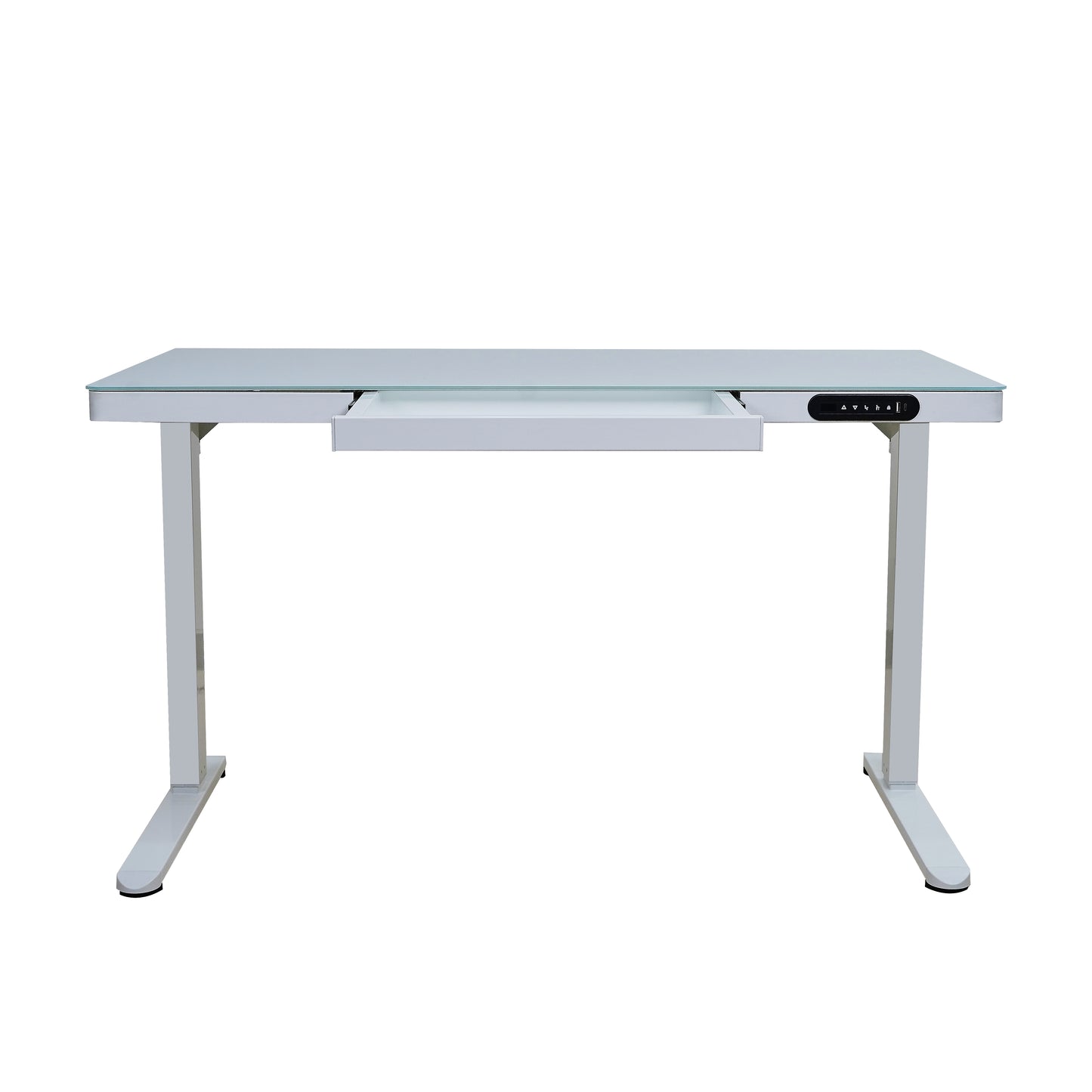 SMART Electric Standing Desk, Glass Top - 120x60cm - OFFICEBOOTH AUSTRALIA PTY LTD