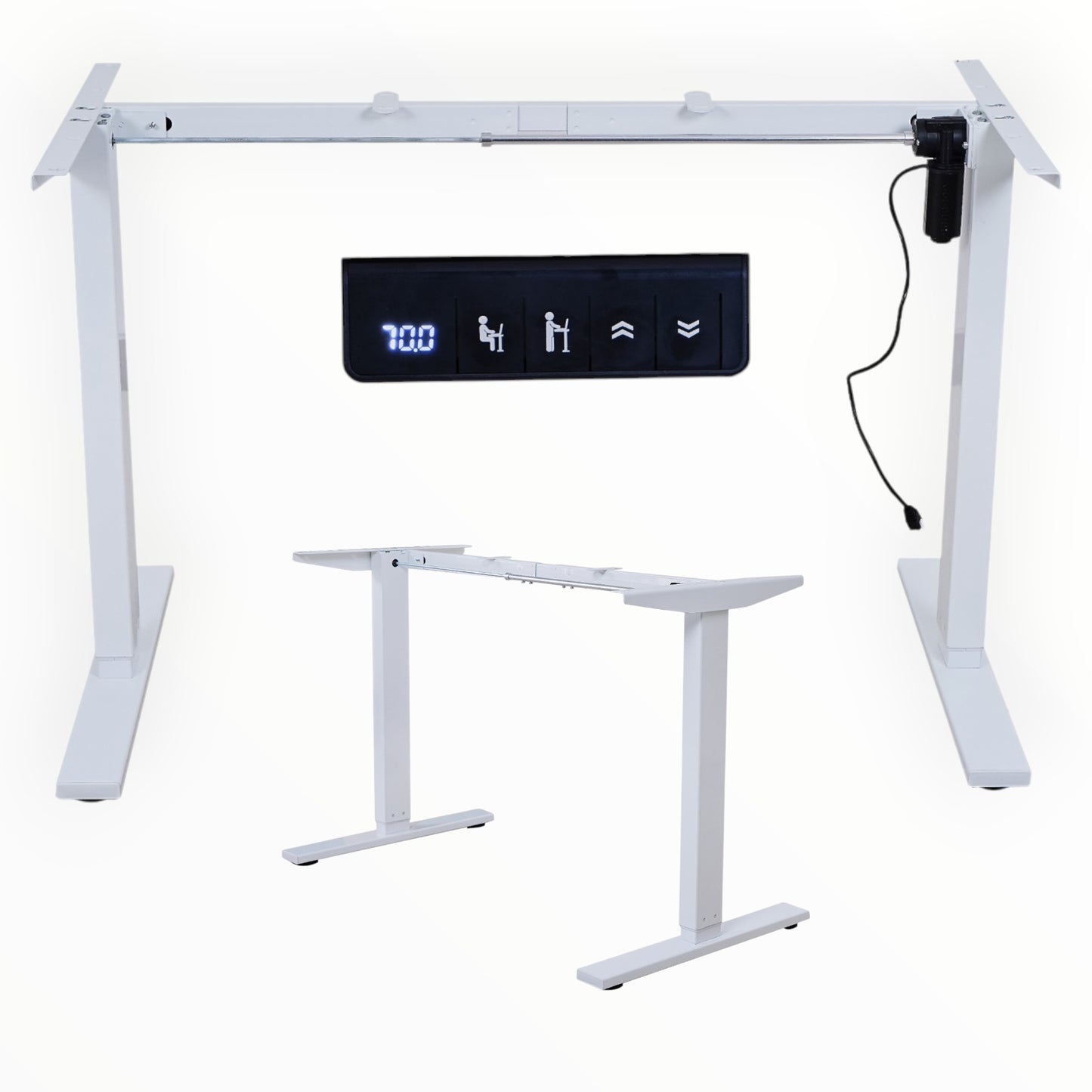 Single Motor Height Adjustable Desk FRAME - OFFICEBOOTH AUSTRALIA PTY LTD