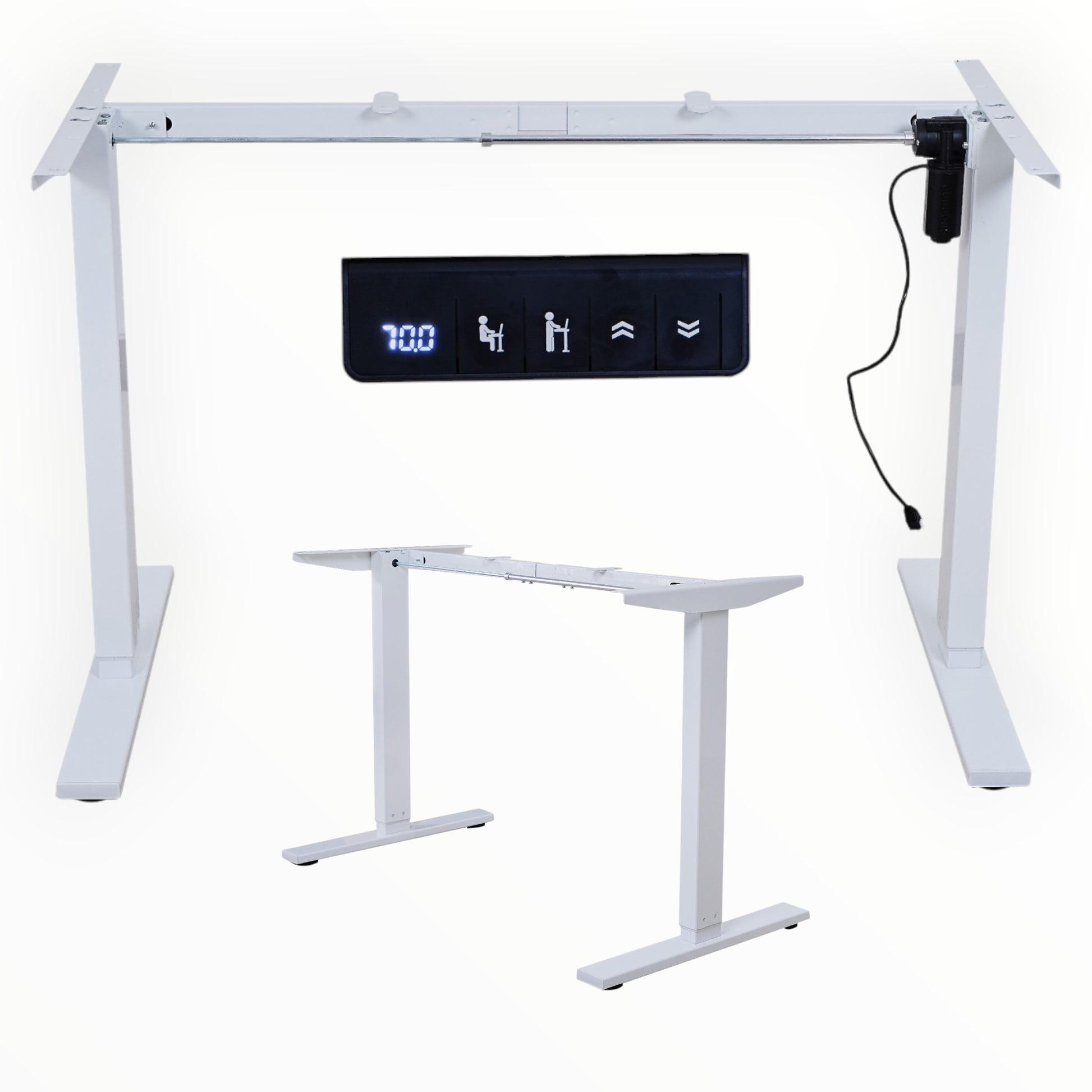 Single Motor Height Adjustable Desk FRAME - OFFICEBOOTH AUSTRALIA PTY LTD